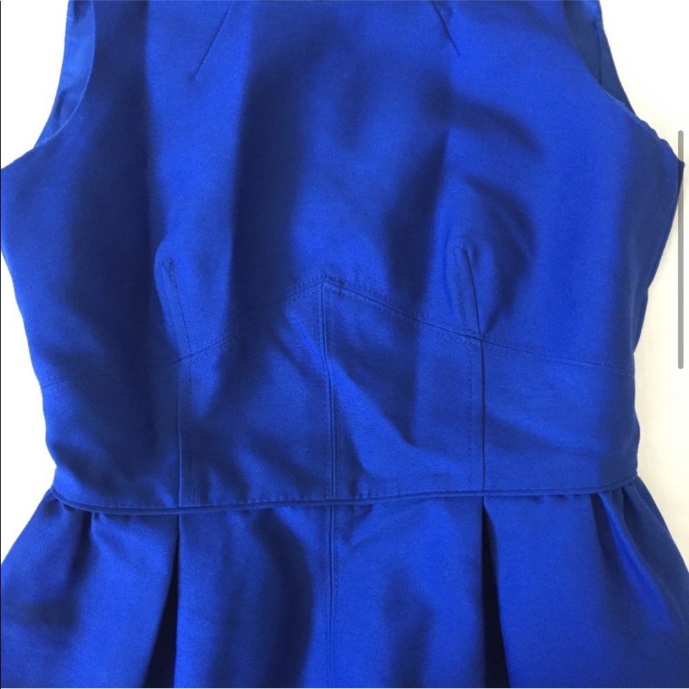 j crew royal blue dress J Crew royal blue stretchy knit princess seams size 2 dress